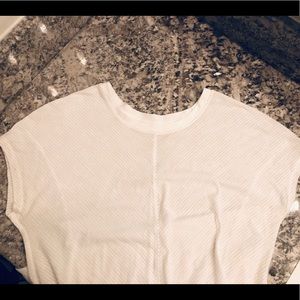 Lululemon Athletica sheer white top